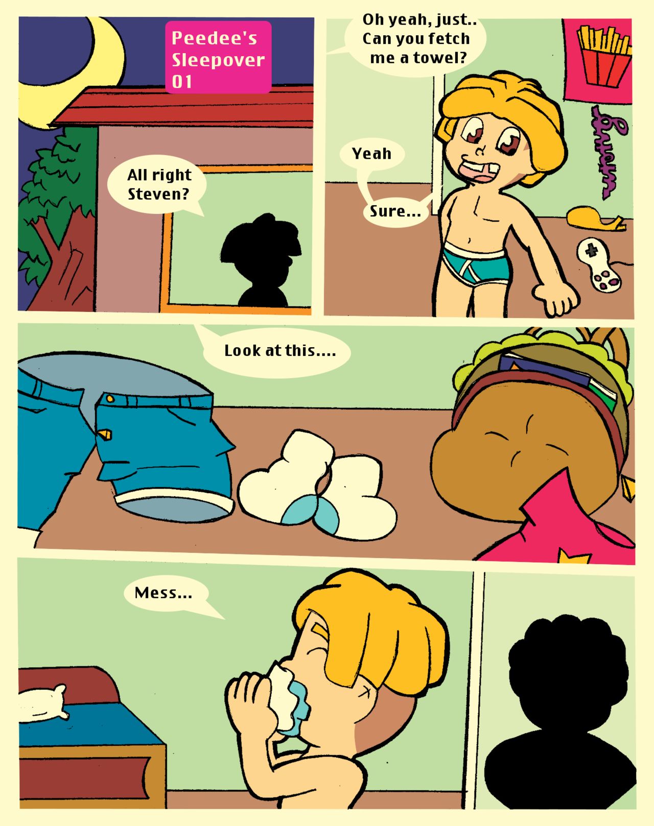 Peedee's Sleepover page 1 full