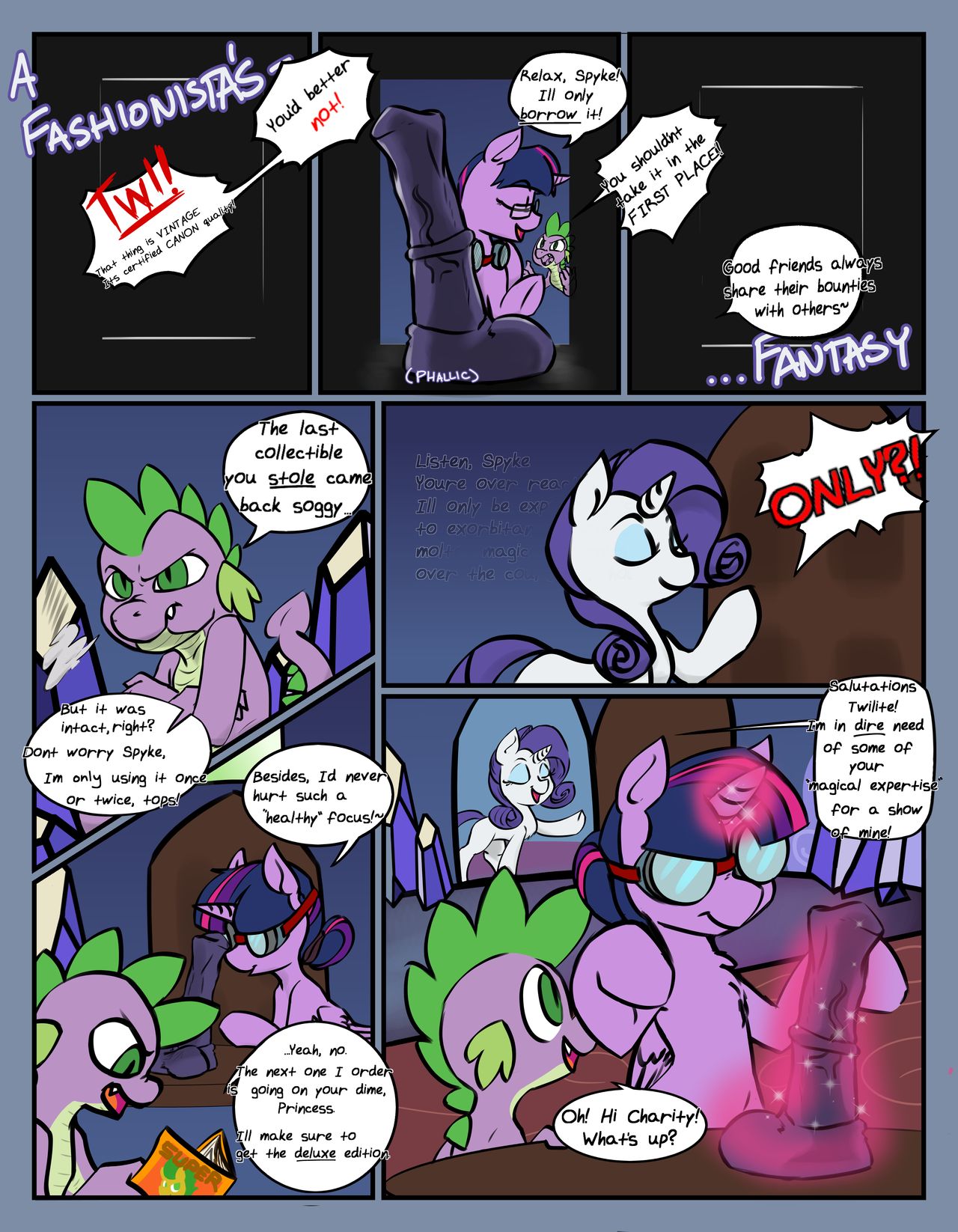 A Fashionista’s Phallic Fantasy page 1 full