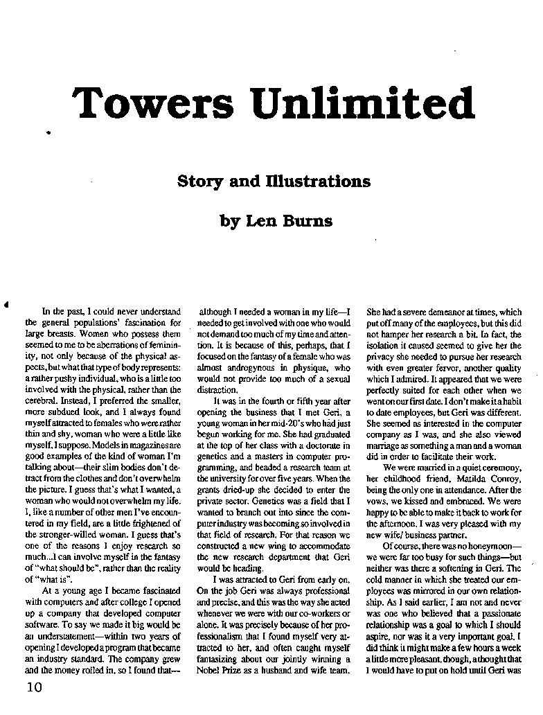 EL Publications Giantess Magazine 3 and 4 page 10 full