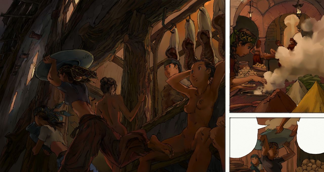 Onna no Shiro -Shoku- | Пиршество в цитадели дев. page 1 full