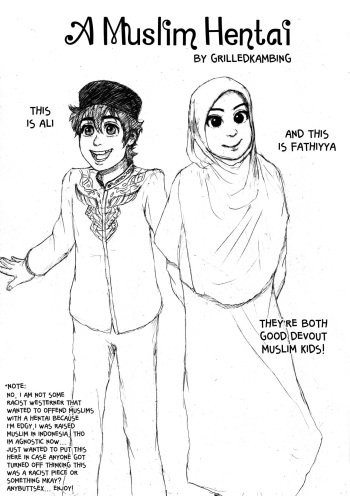 Kartun Islami: Sebuah hentai futanari pegging cover