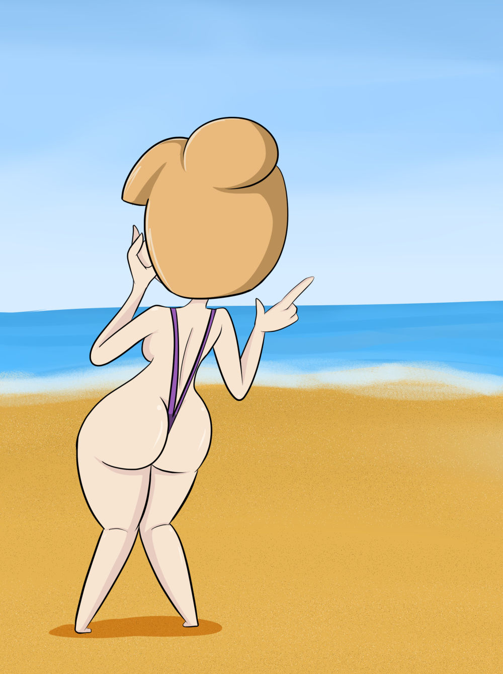 Nora at the Beach page 1 full