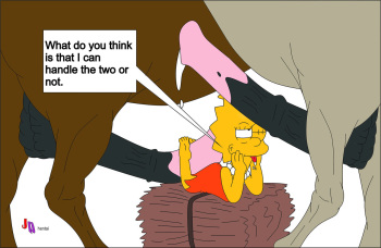 the horses fucking  Lisa Simpson cover