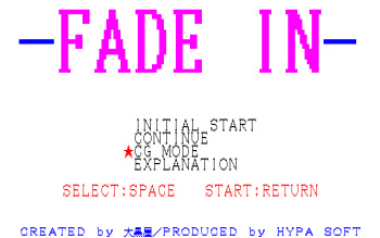 FADE IN cover