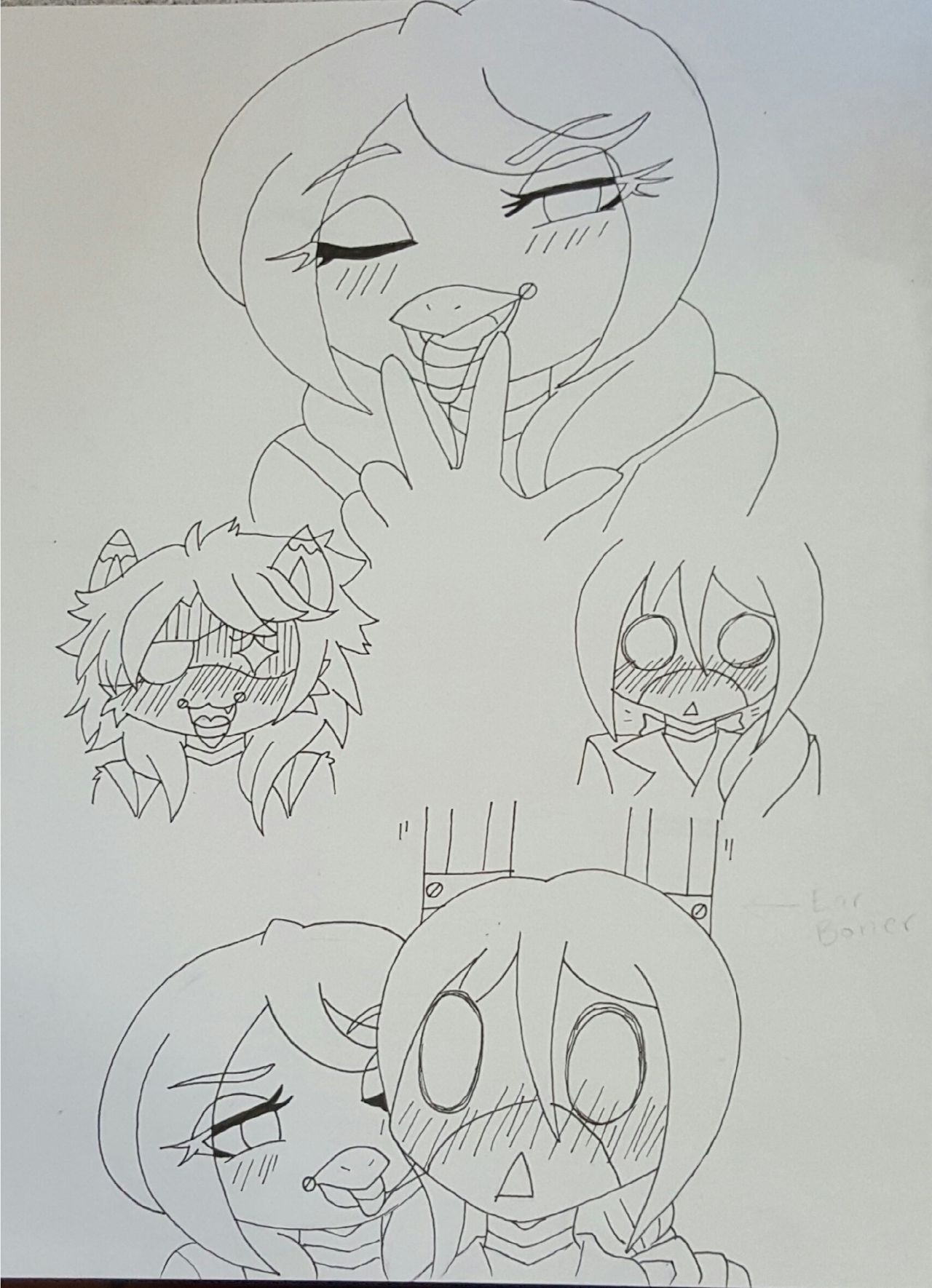 Night 3: Chica x Jasmine Sketches page 6 full