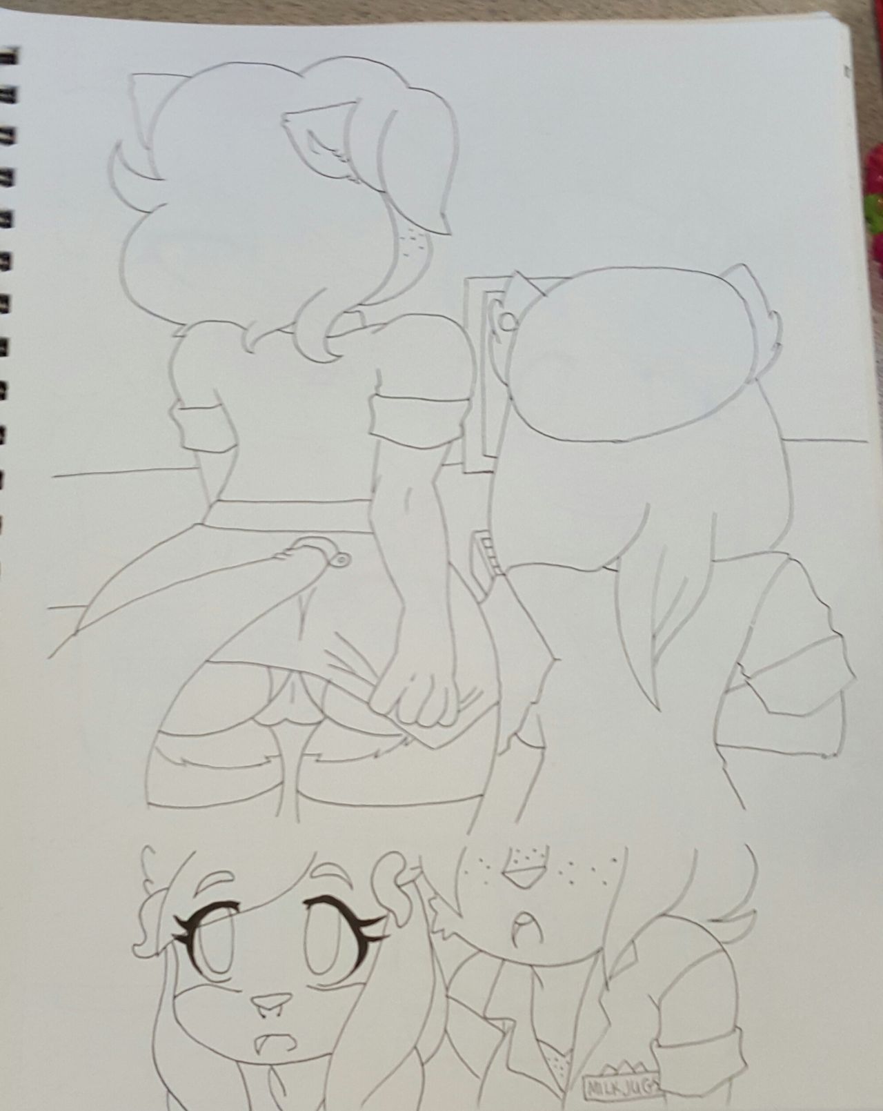 Night 3: Chica x Jasmine Sketches page 7 full