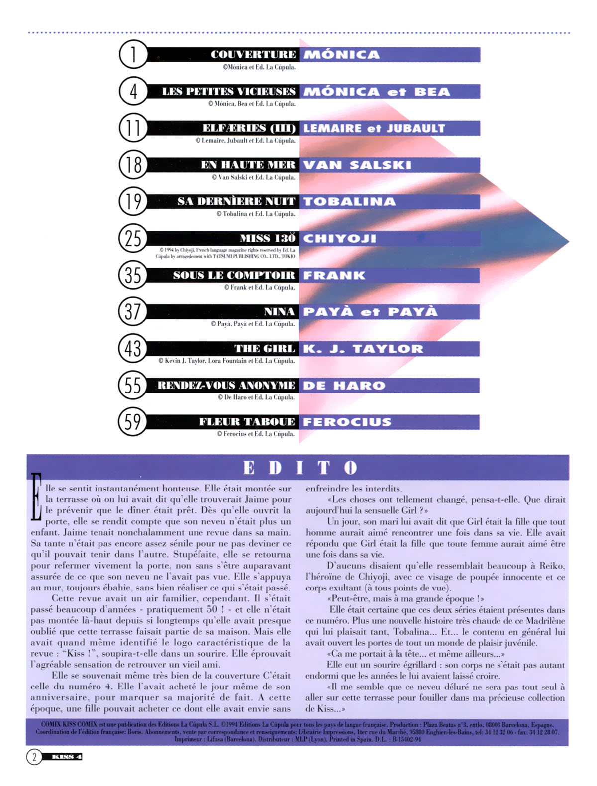 La Poudre Aux Reves  - Volume 4 page 2 full