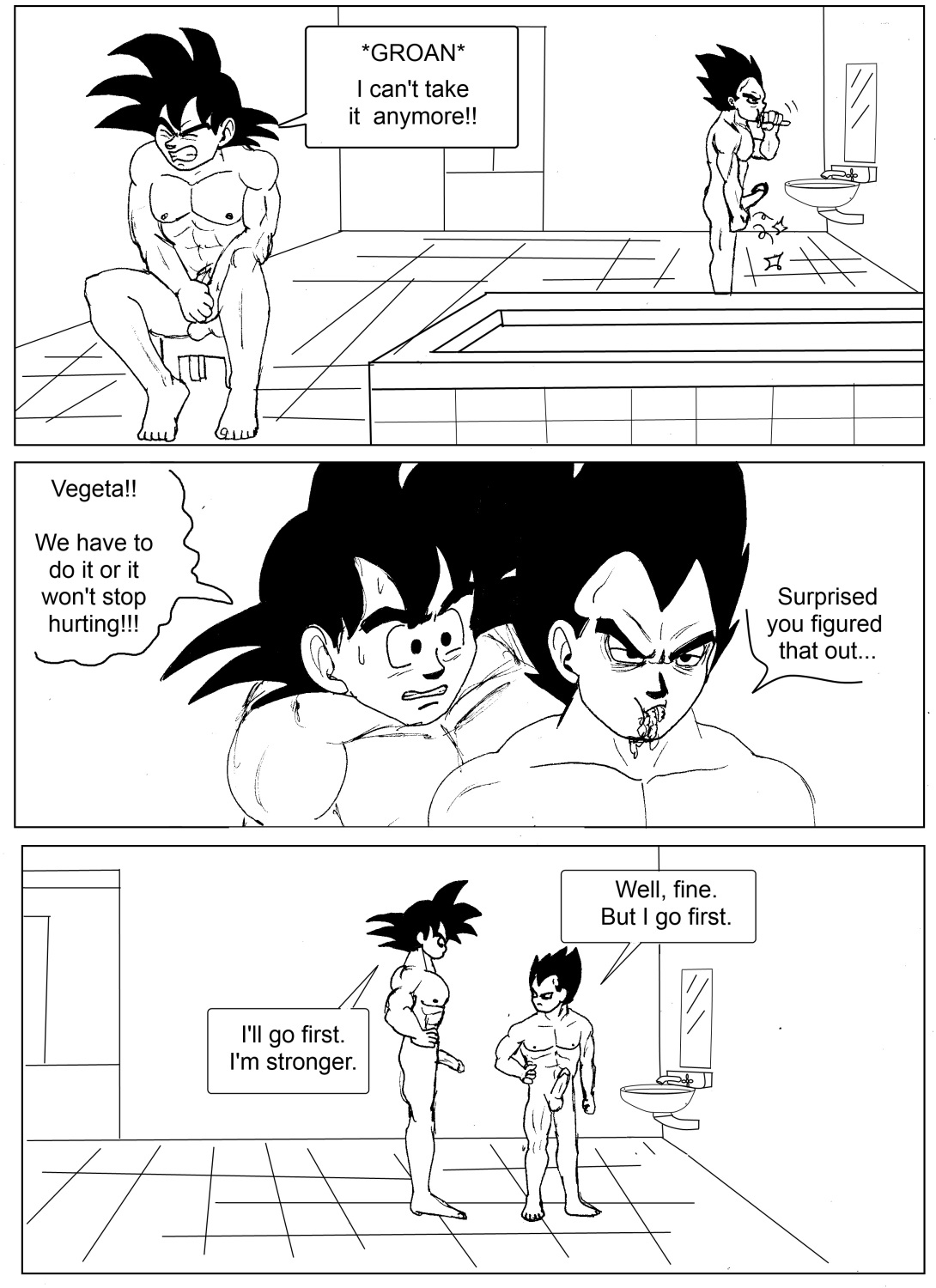 Vegeta and Goku's First Time page 2 full