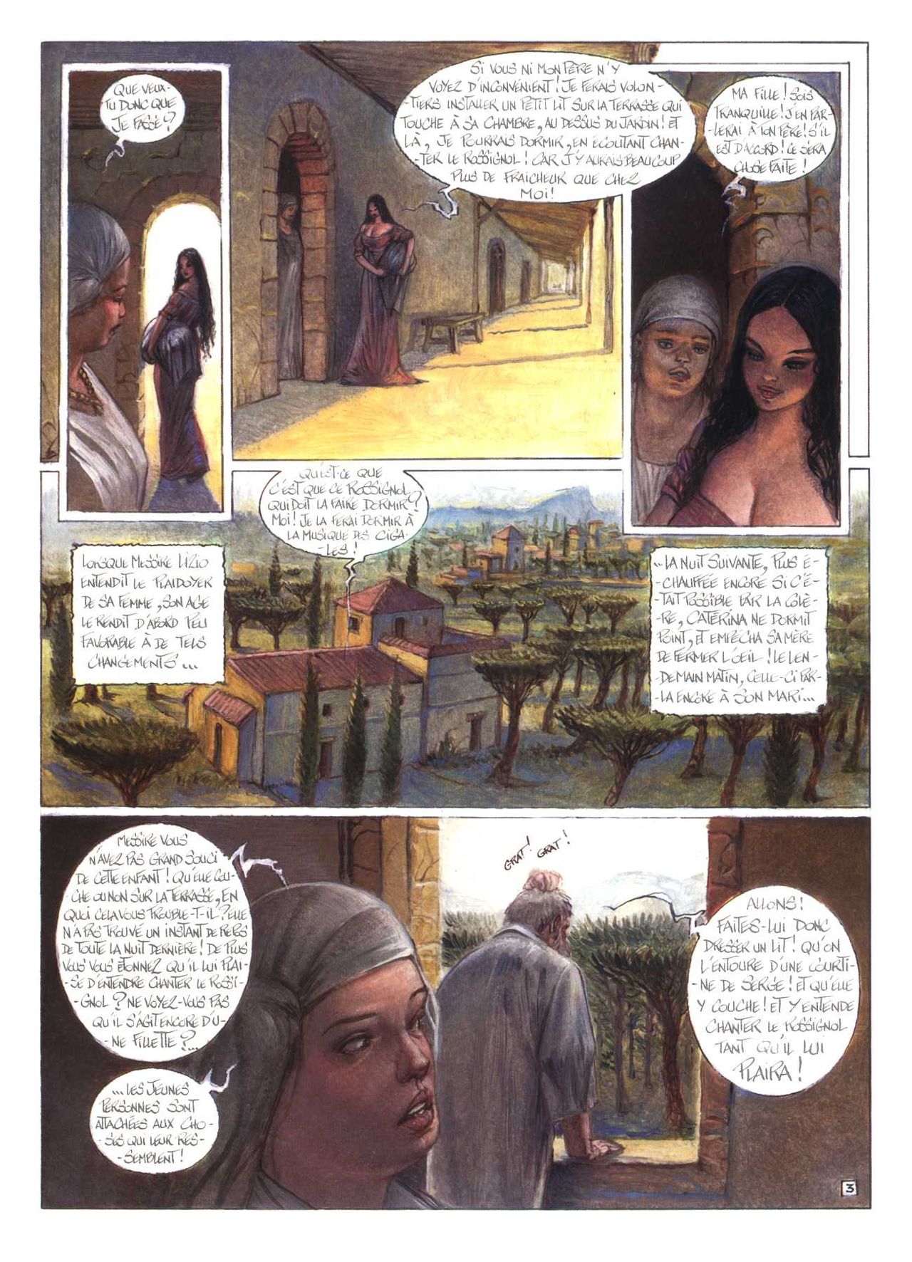 D'apres Boccace - Le Rossignol  complete page 4 full