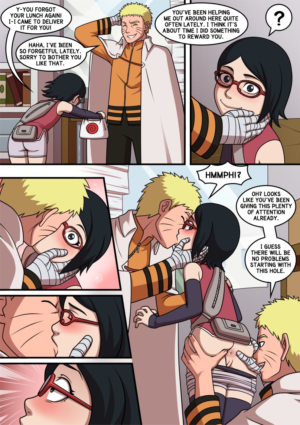 Naruto x Sarada - Colors page 1 full