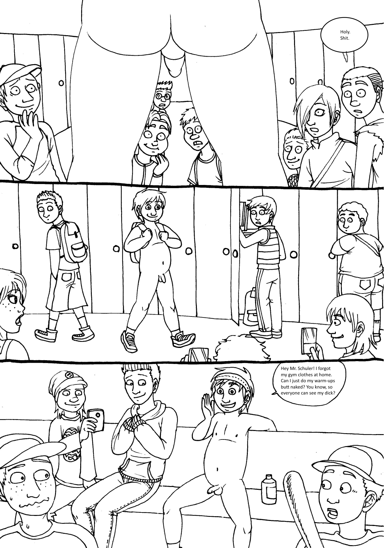 Naked in School page 4 full