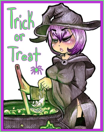 Trick or Treat by artist: ellen black cover