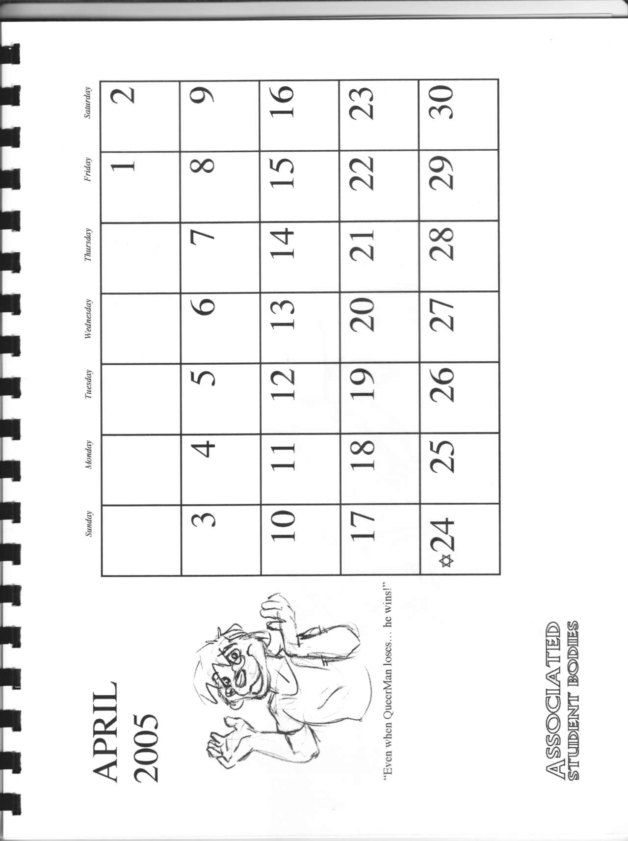 Associated Student Bodies 2005 Calender page 10 full