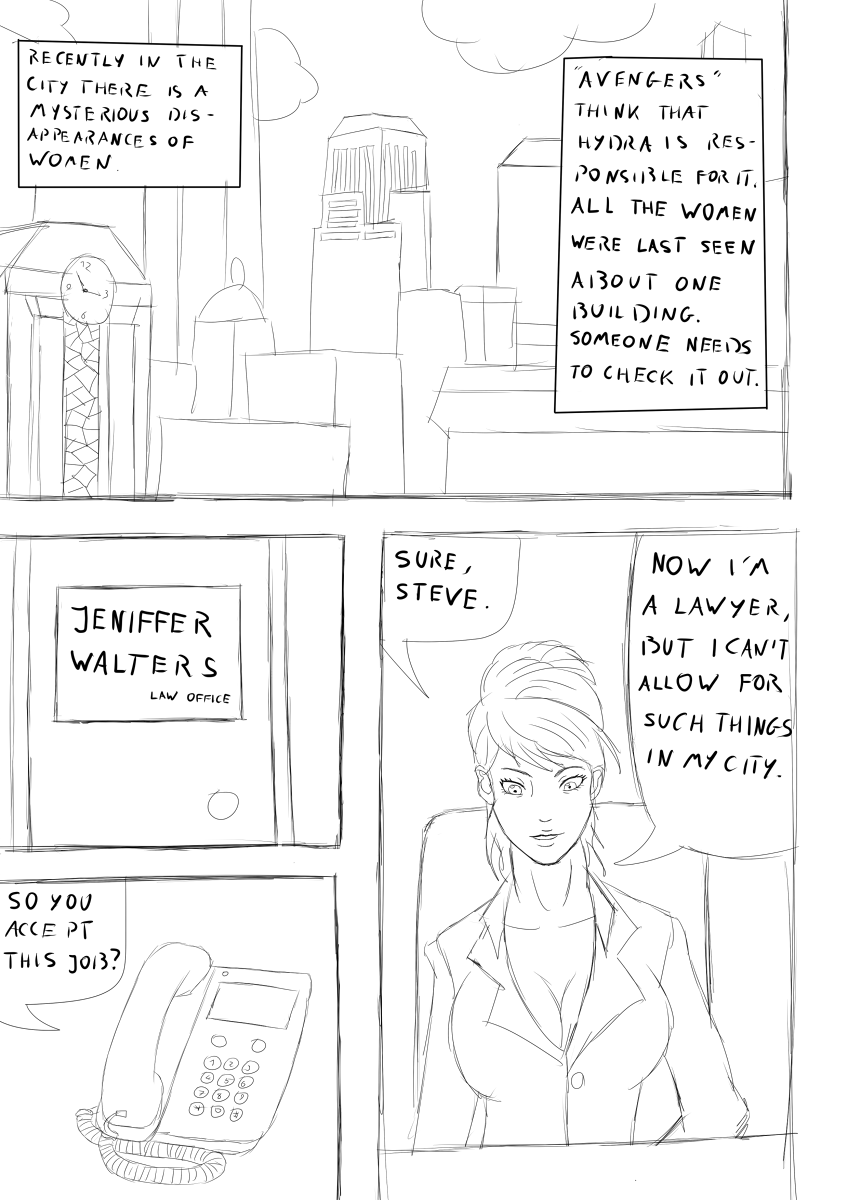 Marvel heroines hypno story page 1 full
