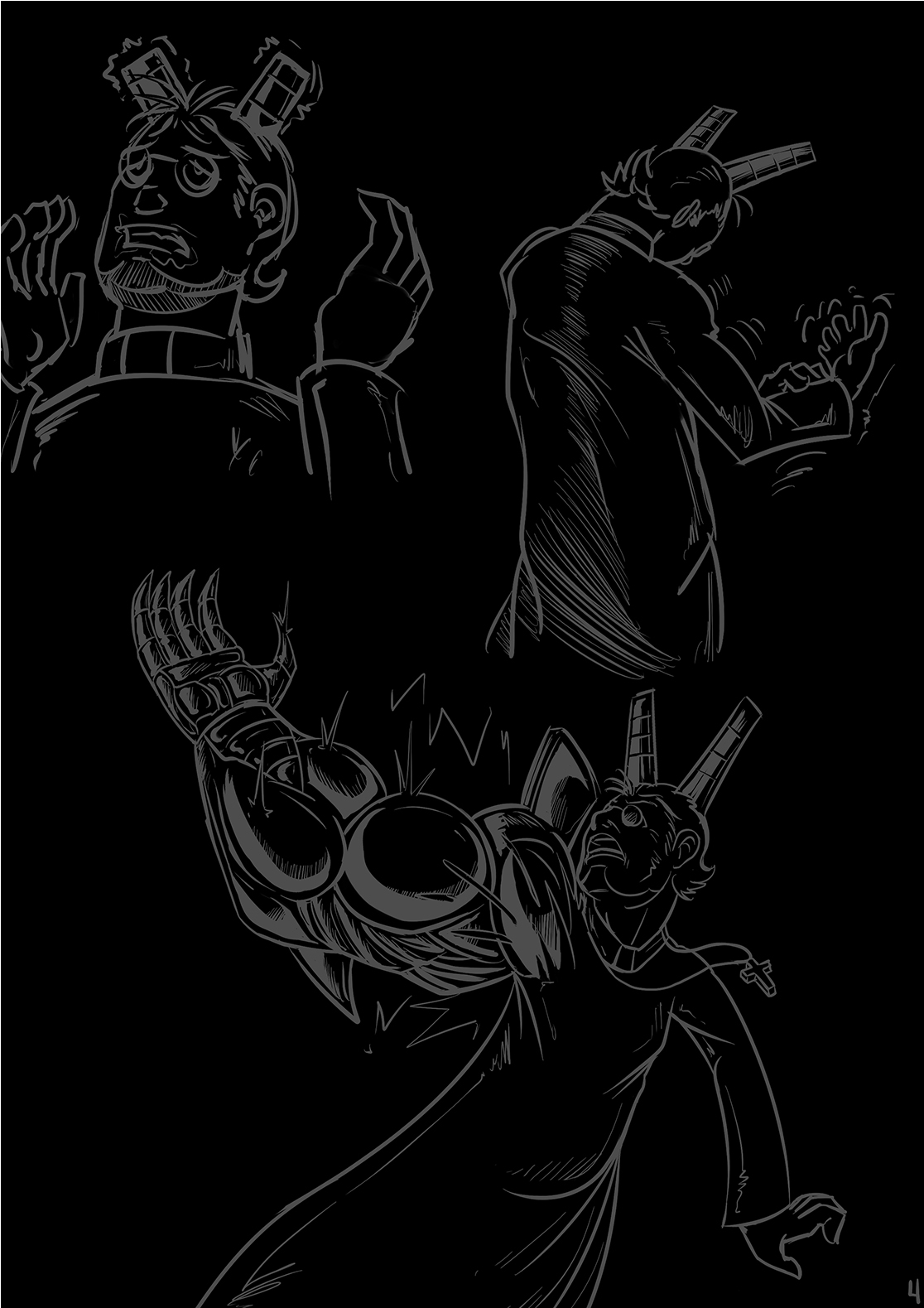 Robot Demon transformation comic by Dragmon page 4 full