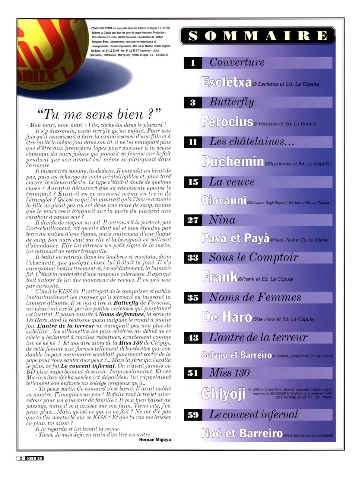 La Poudre Aux Reves  - Volume 23 page 2 full