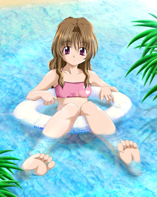 Young Girls Swiming and Floating in The Water page 2 full