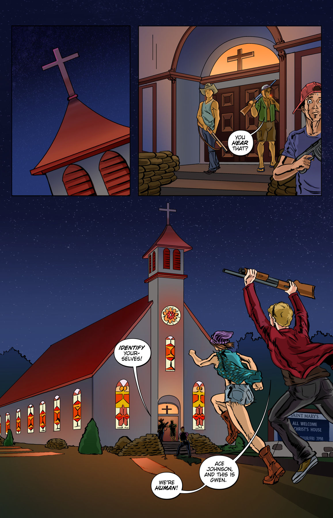 Lesbian Zombies From Outer Space #3 page 1 full
