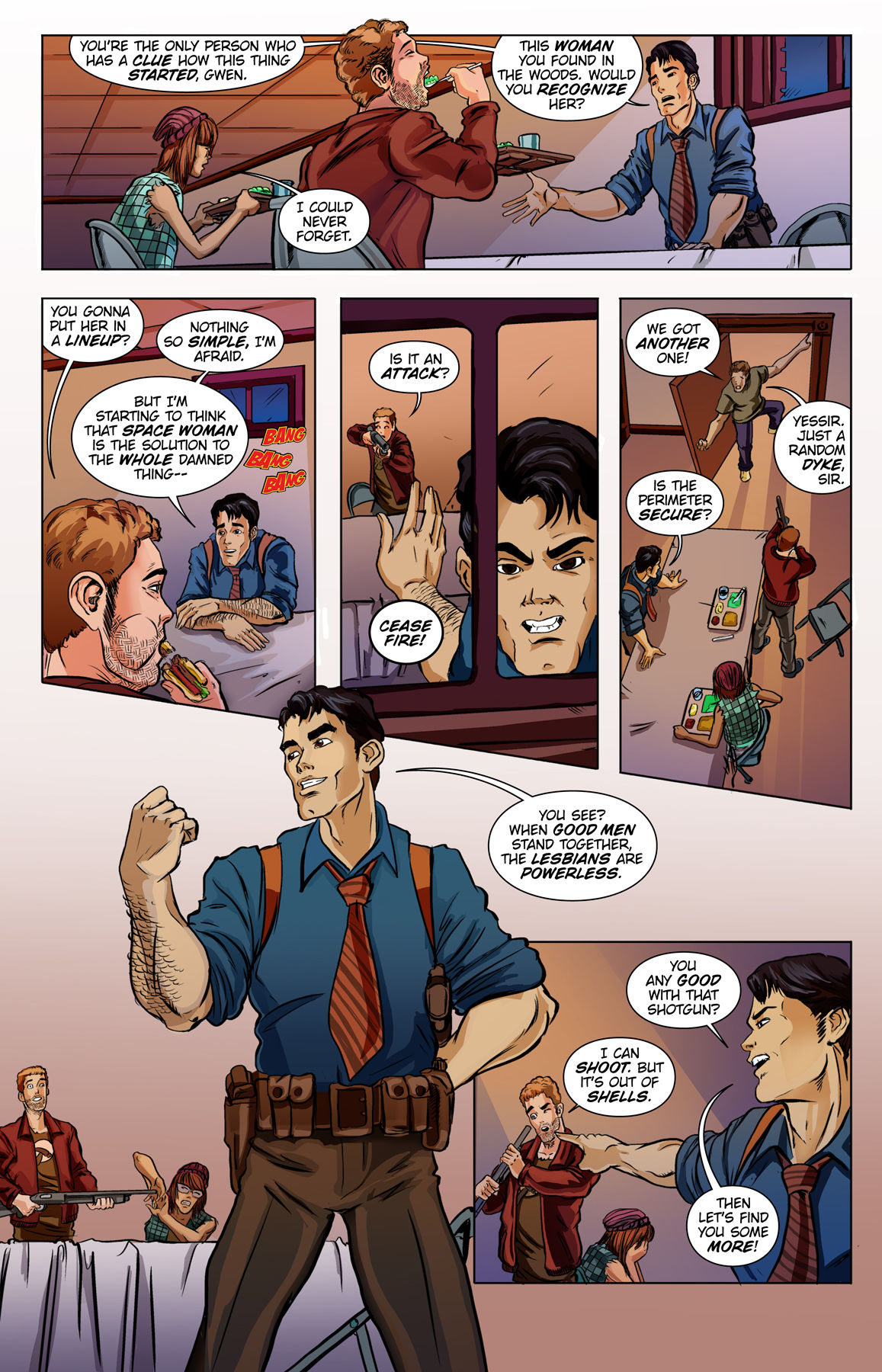 Lesbian Zombies From Outer Space #3 page 4 full