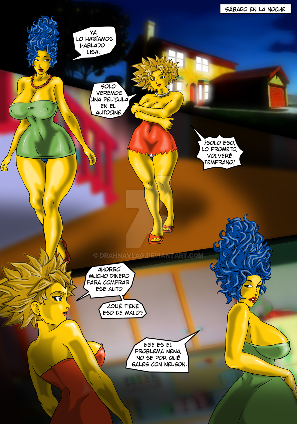 Los Simpson comic XXX page 1 full