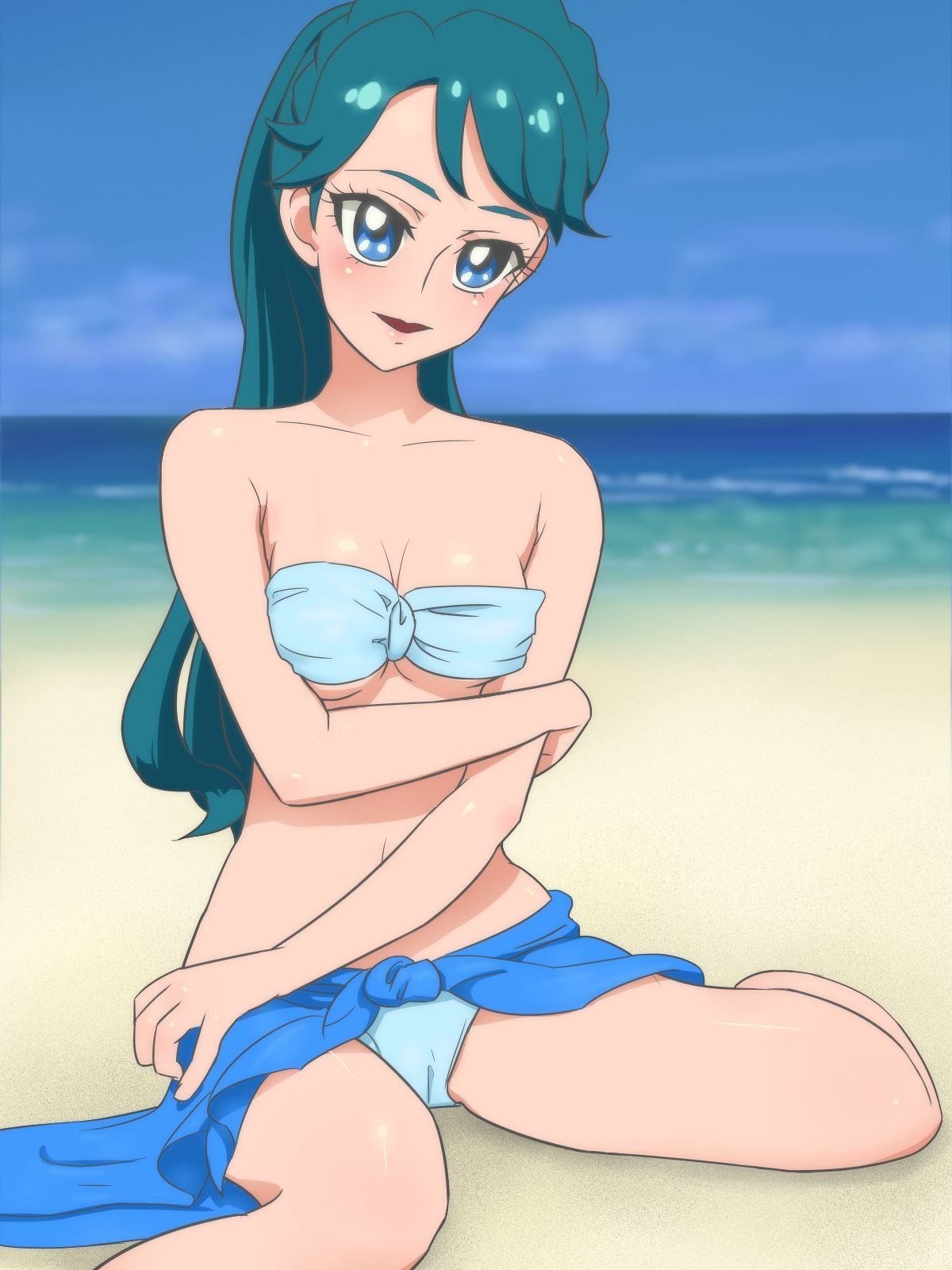 All Blue ~Gyoukai ni Kuwashii Senpai ni Assen Sareta Mizugi Model no Shigoto ga, Blue toka Black da toka tte Hanashi ja Nai~ page 2 full