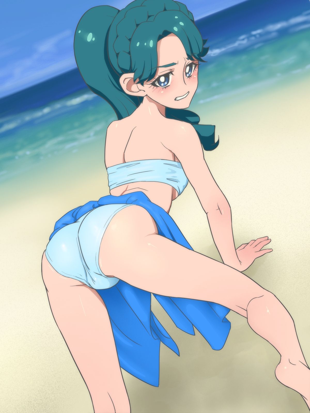 All Blue ~Gyoukai ni Kuwashii Senpai ni Assen Sareta Mizugi Model no Shigoto ga, Blue toka Black da toka tte Hanashi ja Nai~ page 4 full