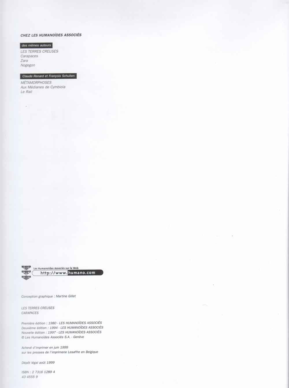Les terres creuses - T01 - Carapaces page 3 full