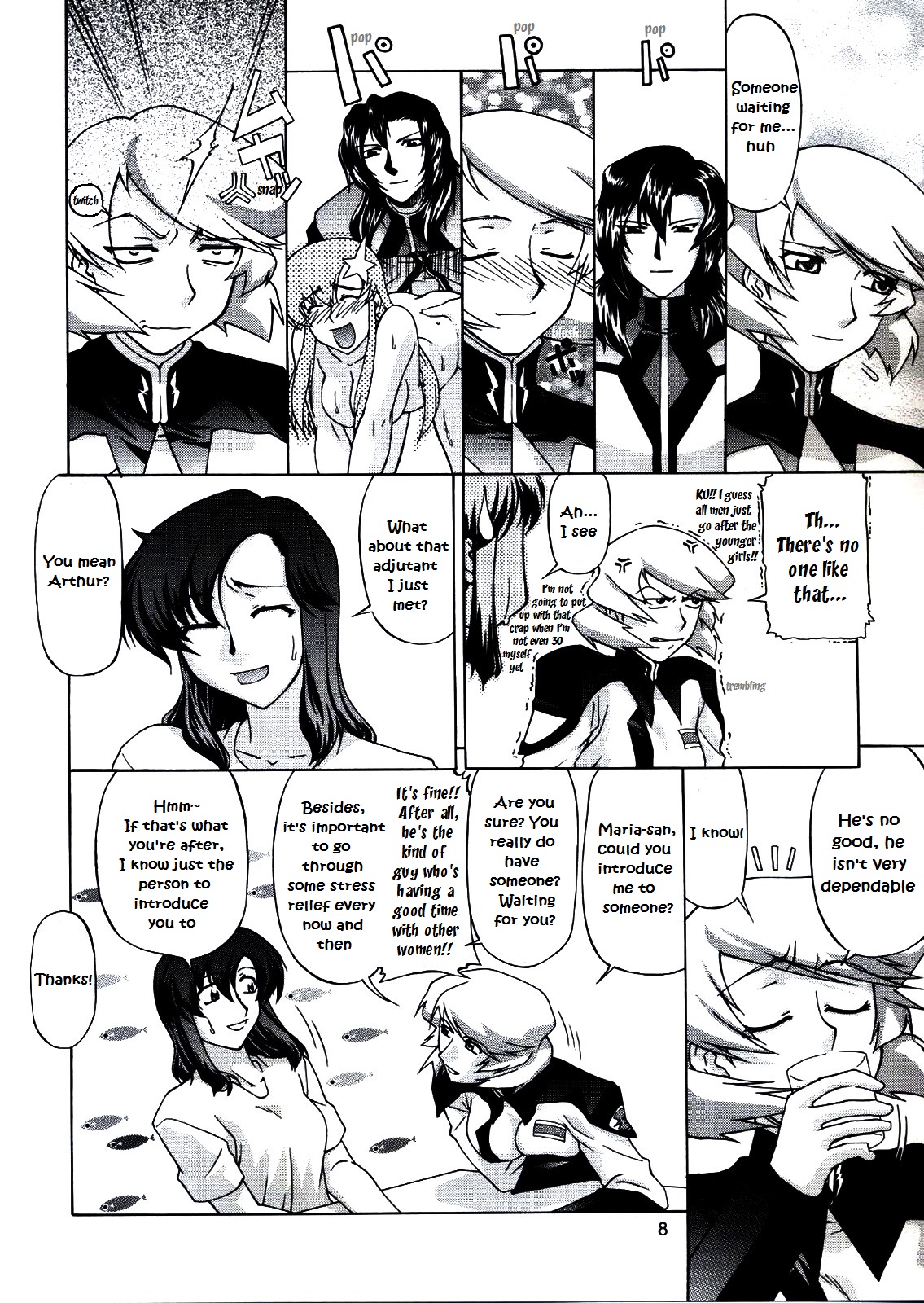 Talia-san to Murrue-san Desutte ne! | It is Talia-san and Murrue-san! page 7 full