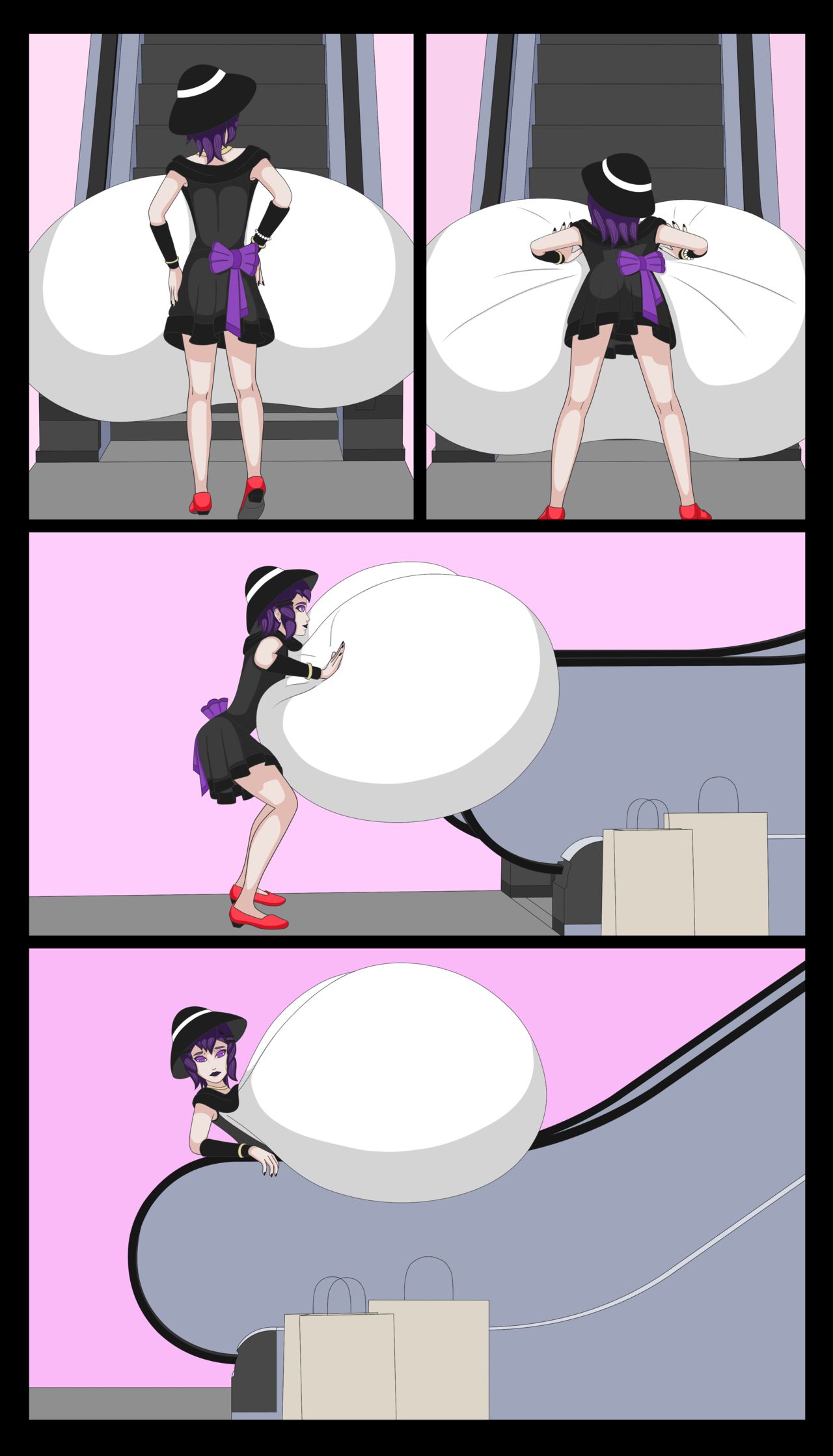 Pink and Purple Go To The Mall page 2 full