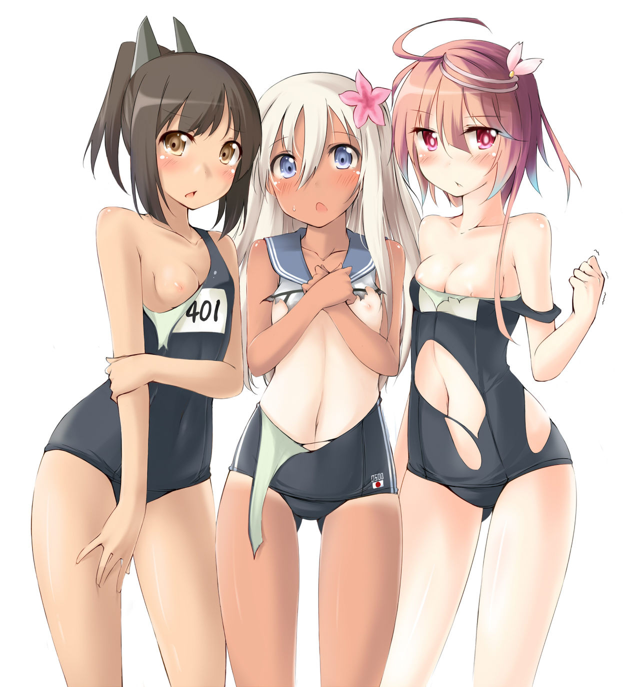 Young Girls in Ripped and Torn Swimsuits page 3 full