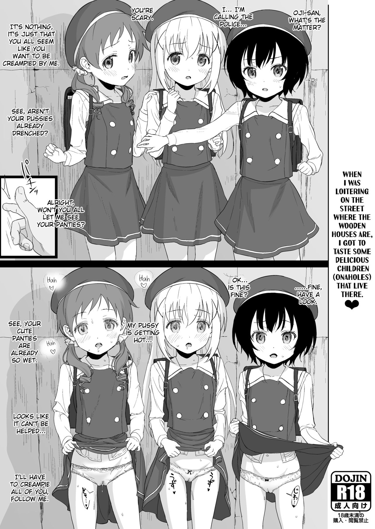 Kigumi no Machi o Aruitetara Oishisou na Kodomo ga Ita node Gochisou ni Narimashita page 1 full