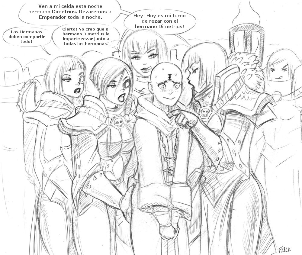 Brother Demetrius and Battle Sisters page 3 full