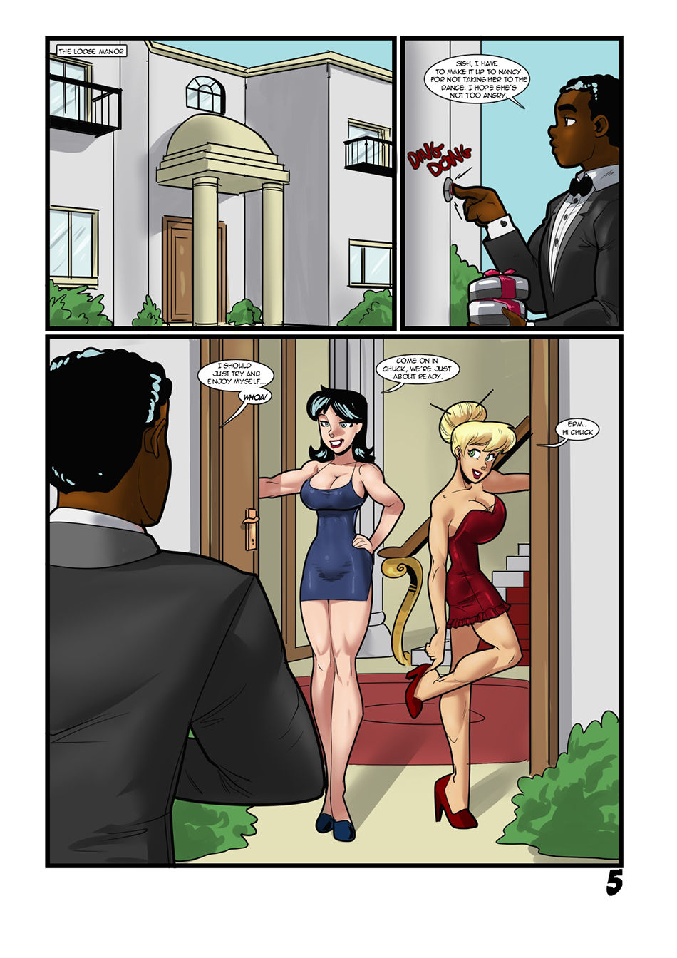 Betty and Veronica in Once You Go Black page 6 full