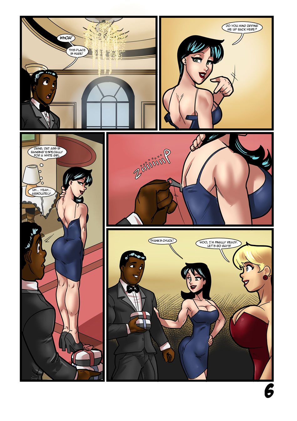 Betty and Veronica in Once You Go Black page 7 full