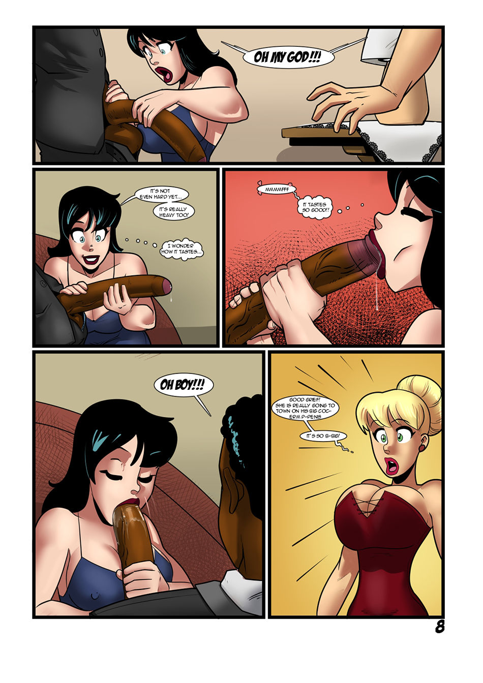 Betty and Veronica in Once You Go Black page 9 full