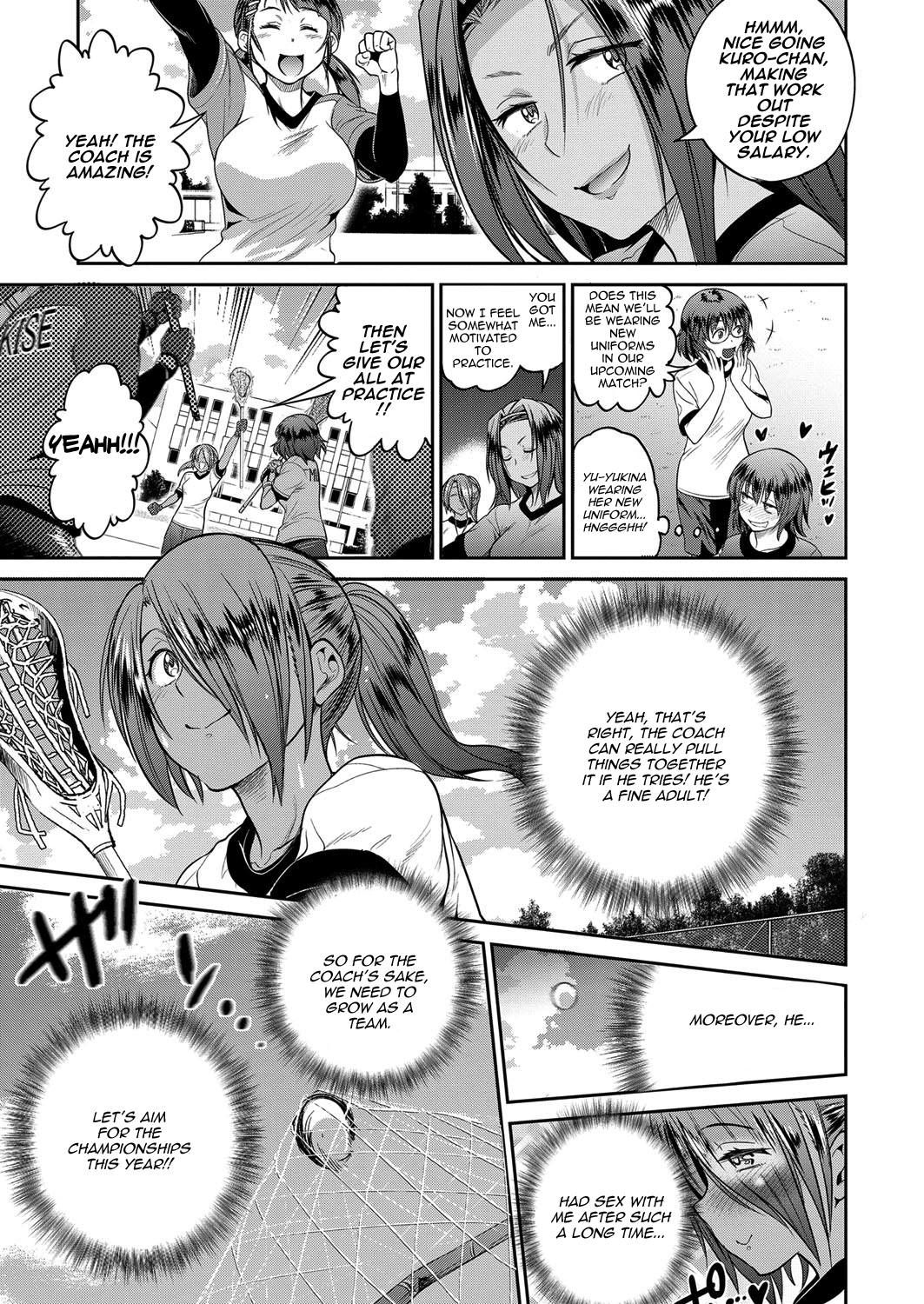 Joshi Lacu! - Girls Lacrosse Club ~2 Years Later~ Ch. 1.5 page 3 full