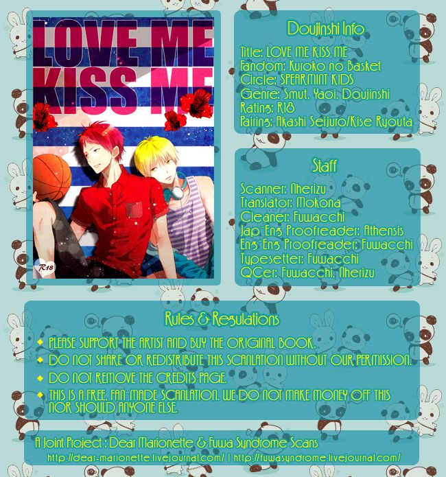 Love Me Kiss Me page 1 full