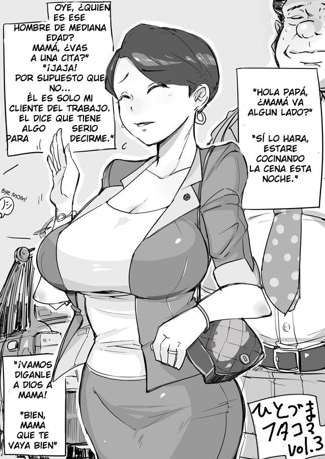 Hitozuma Futakoma - One Married Woman and Two Panels  1/2 page 5 full