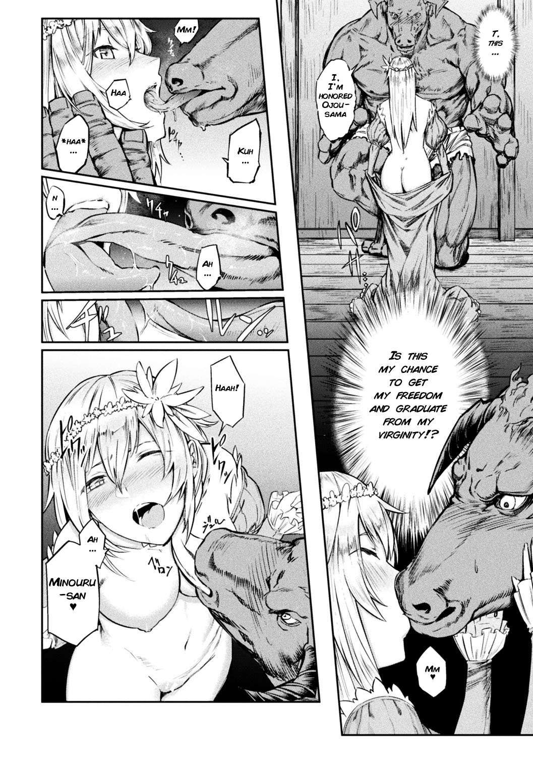Tensei Shite Minotauros ni Nattara Ojou-sama ni Semarareta Ken page 4 full