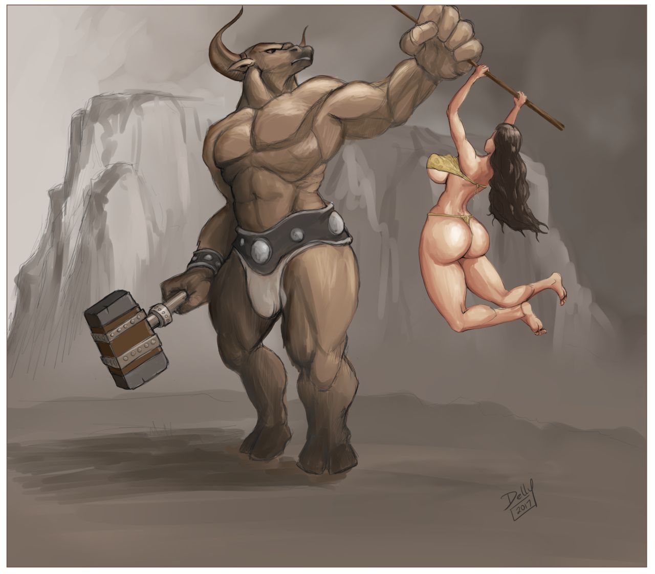 Amazon Woman's Brash Brief Battle page 3 full