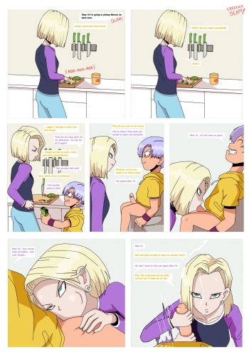Trunks x Android 18 cover