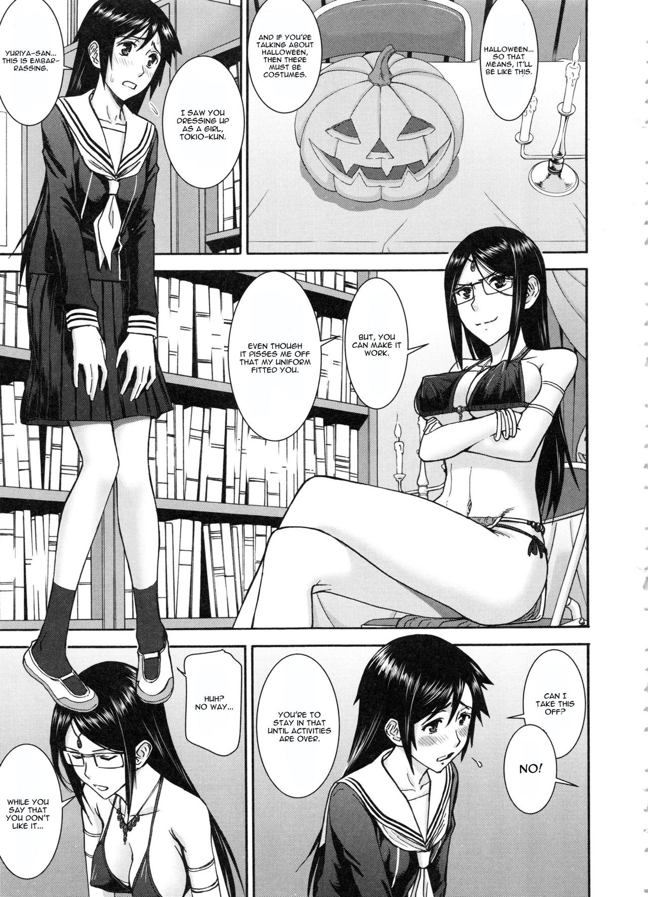 Majo to Kyokon no Halloween page 1 full