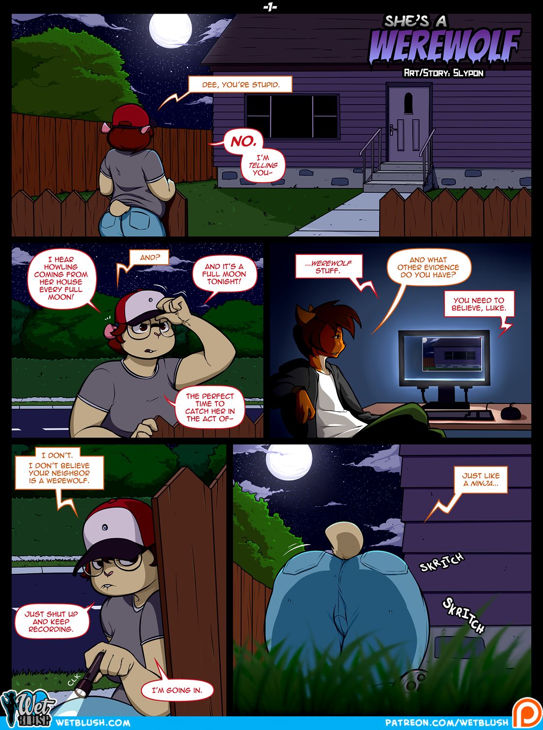 She's a Werewolf! page 1 full