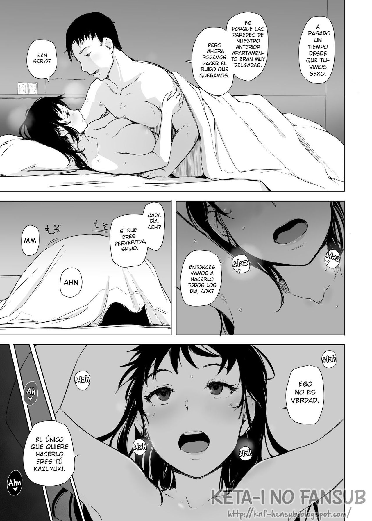 Tsuma to Charao ga Kieta NTR Bedroom + Kahitsu Ban | Mi esposa y un playboy dentro del dormitorio del Netorare + Kahitsu Ban  =Keta-I no Fansub= page 4 full