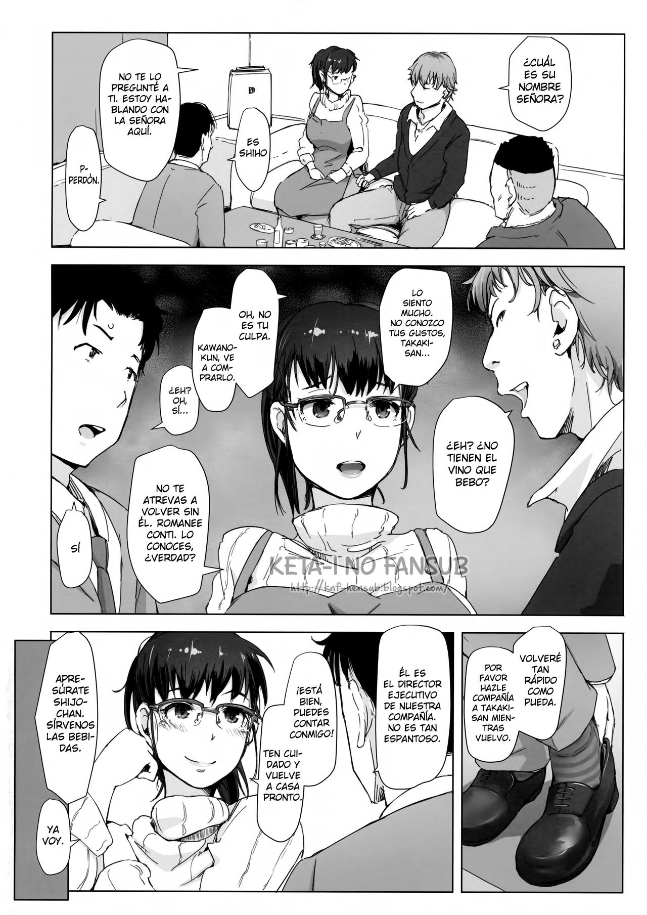 Tsuma to Charao ga Kieta NTR Bedroom + Kahitsu Ban | Mi esposa y un playboy dentro del dormitorio del Netorare + Kahitsu Ban  =Keta-I no Fansub= page 9 full