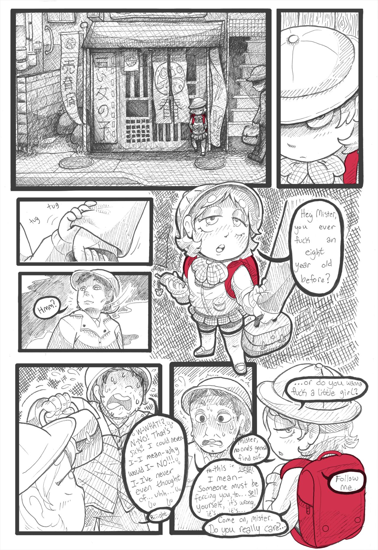 The Girl with the Red Backpack page 3 full