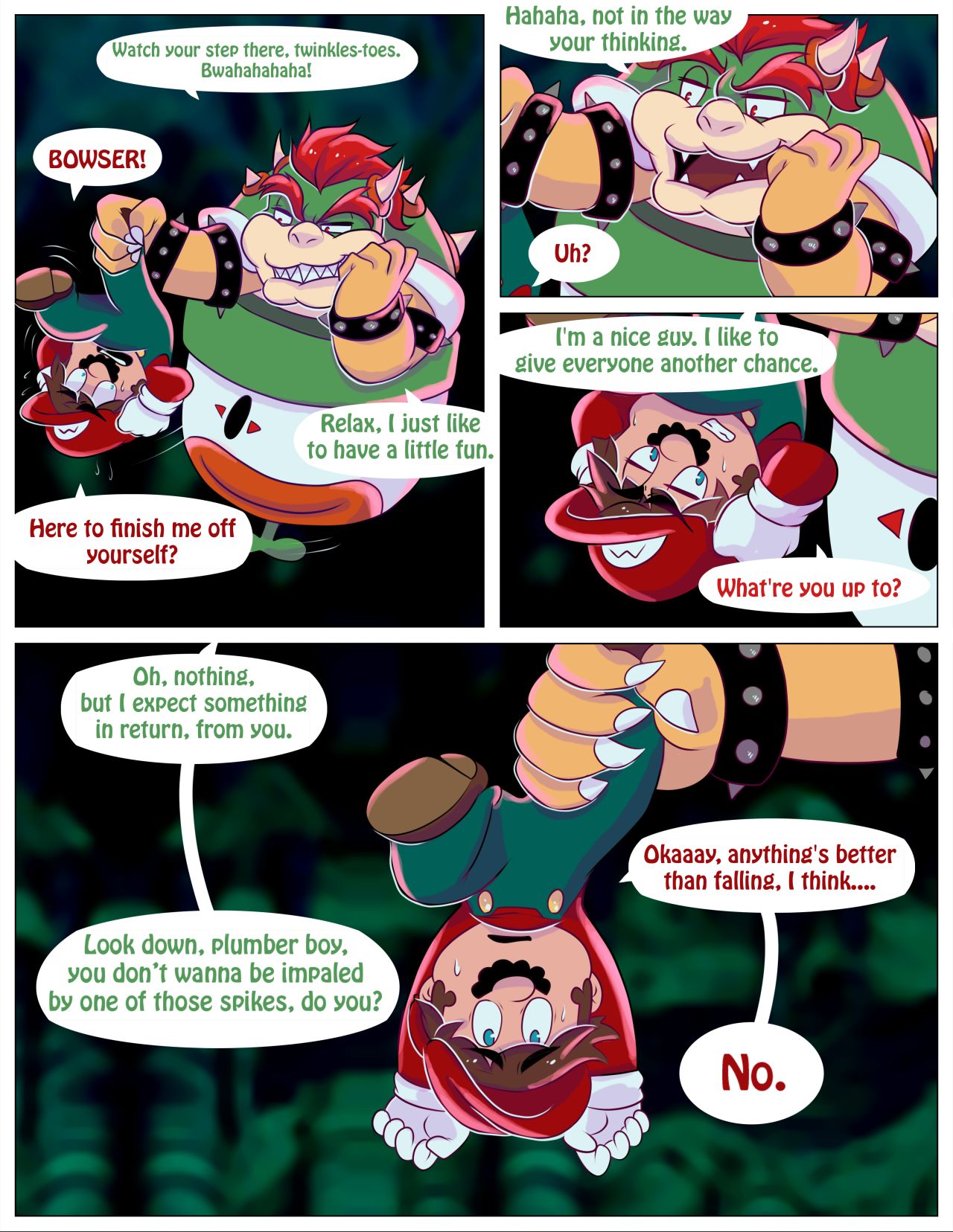 Bowser &amp; Mario page 3 full
