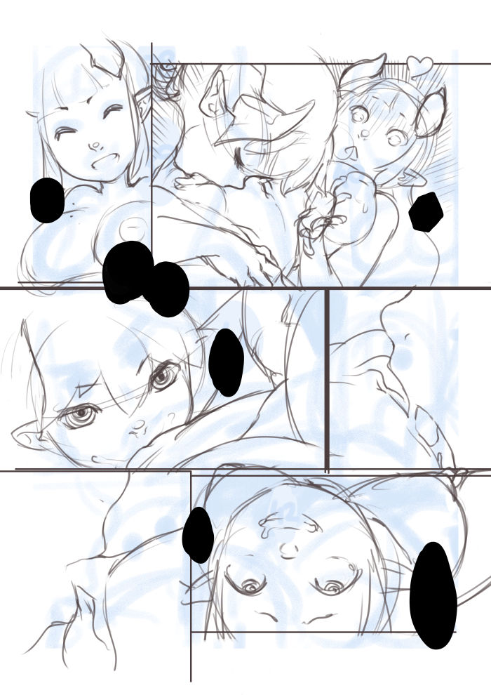 Locking Horns_original sketches. page 10 full