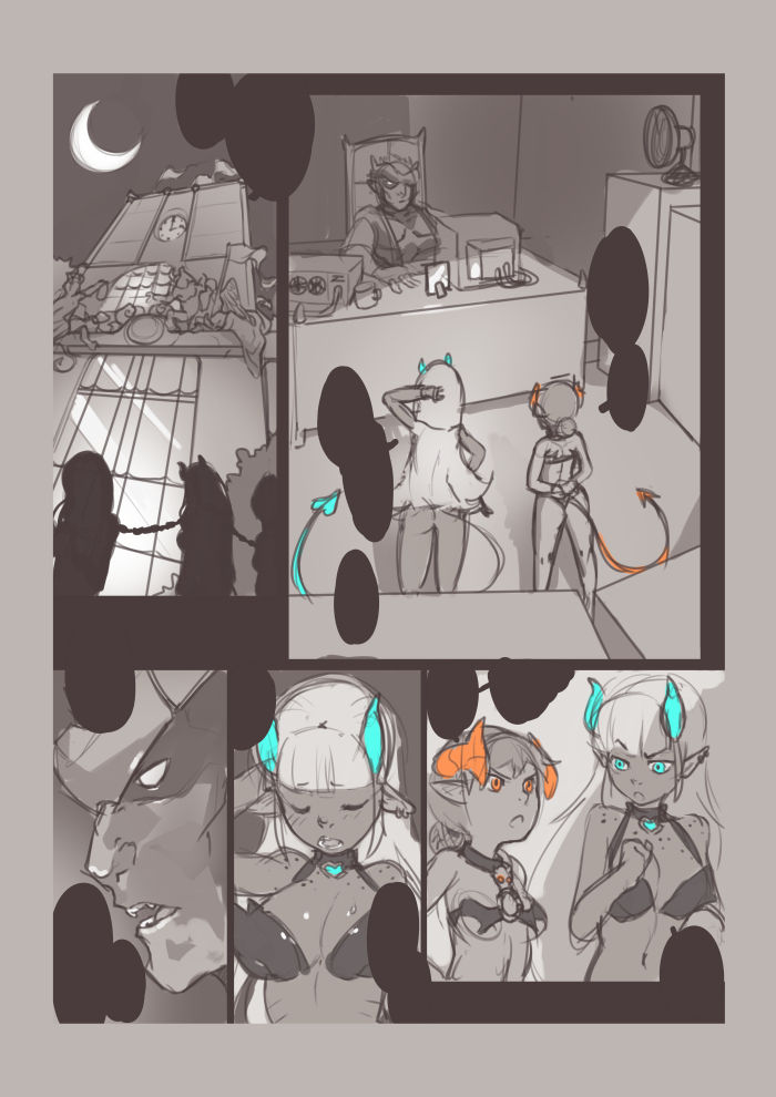 Locking Horns_original sketches. page 3 full