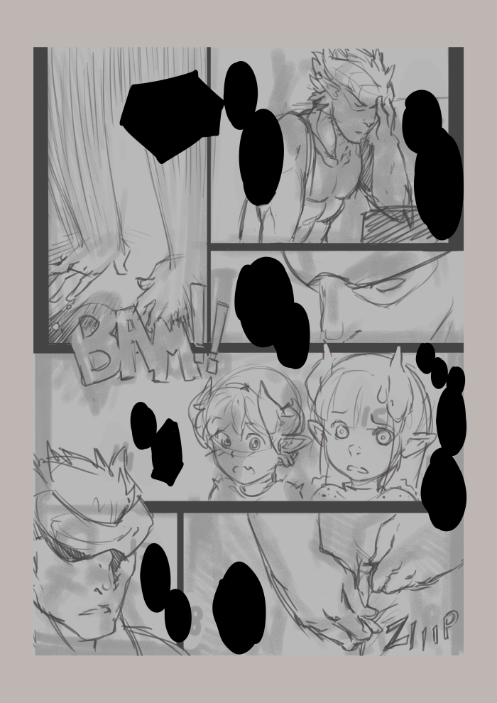 Locking Horns_original sketches. page 4 full